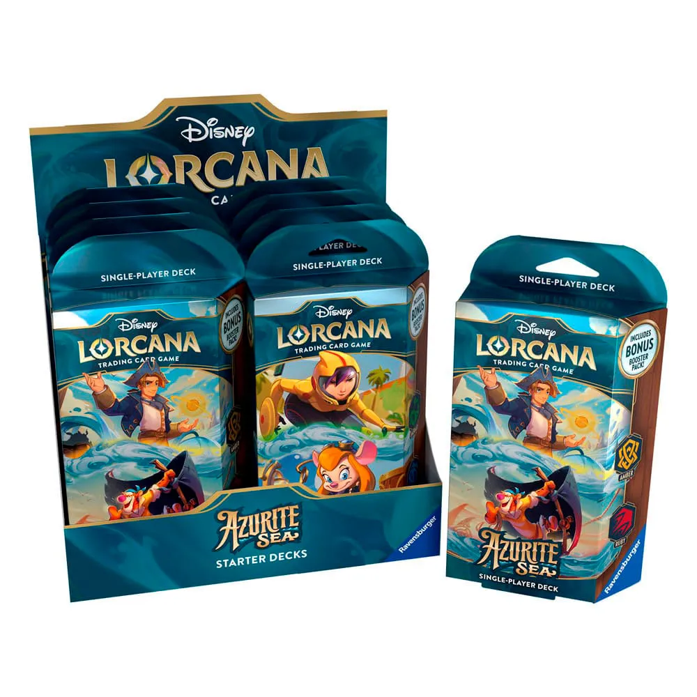 

Стартовый набор карточной игры Ravensburger Disney Lorcana Sea, синий