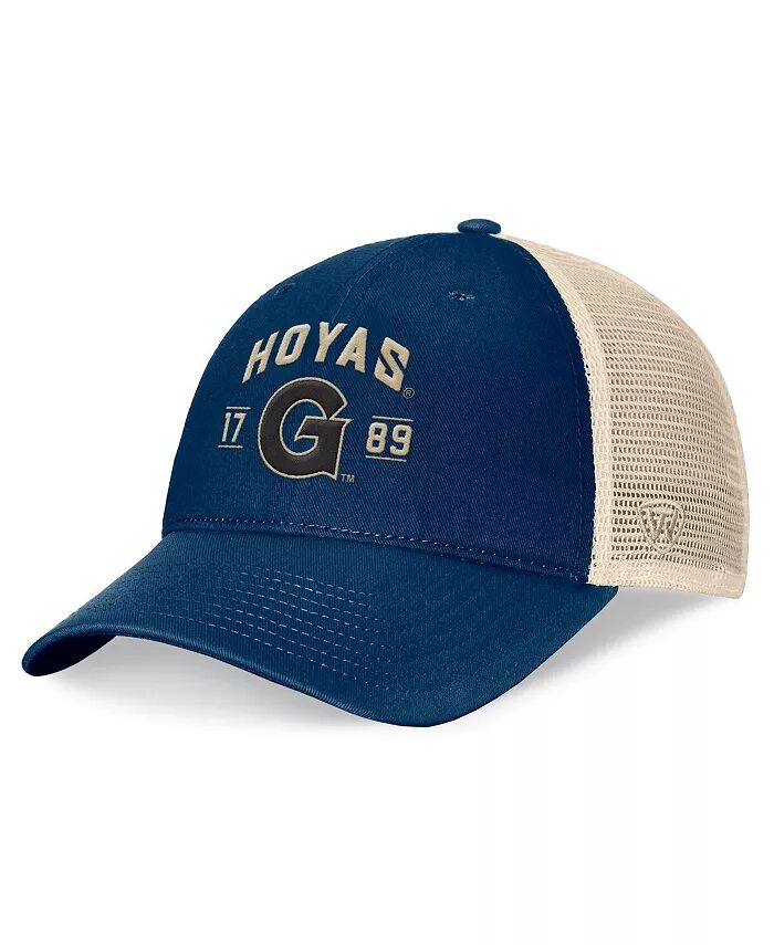 

Мужская темно-синяя регулируемая шляпа Georgetown Hoyas Heritage Waylon Trucker Top Of The World, синий