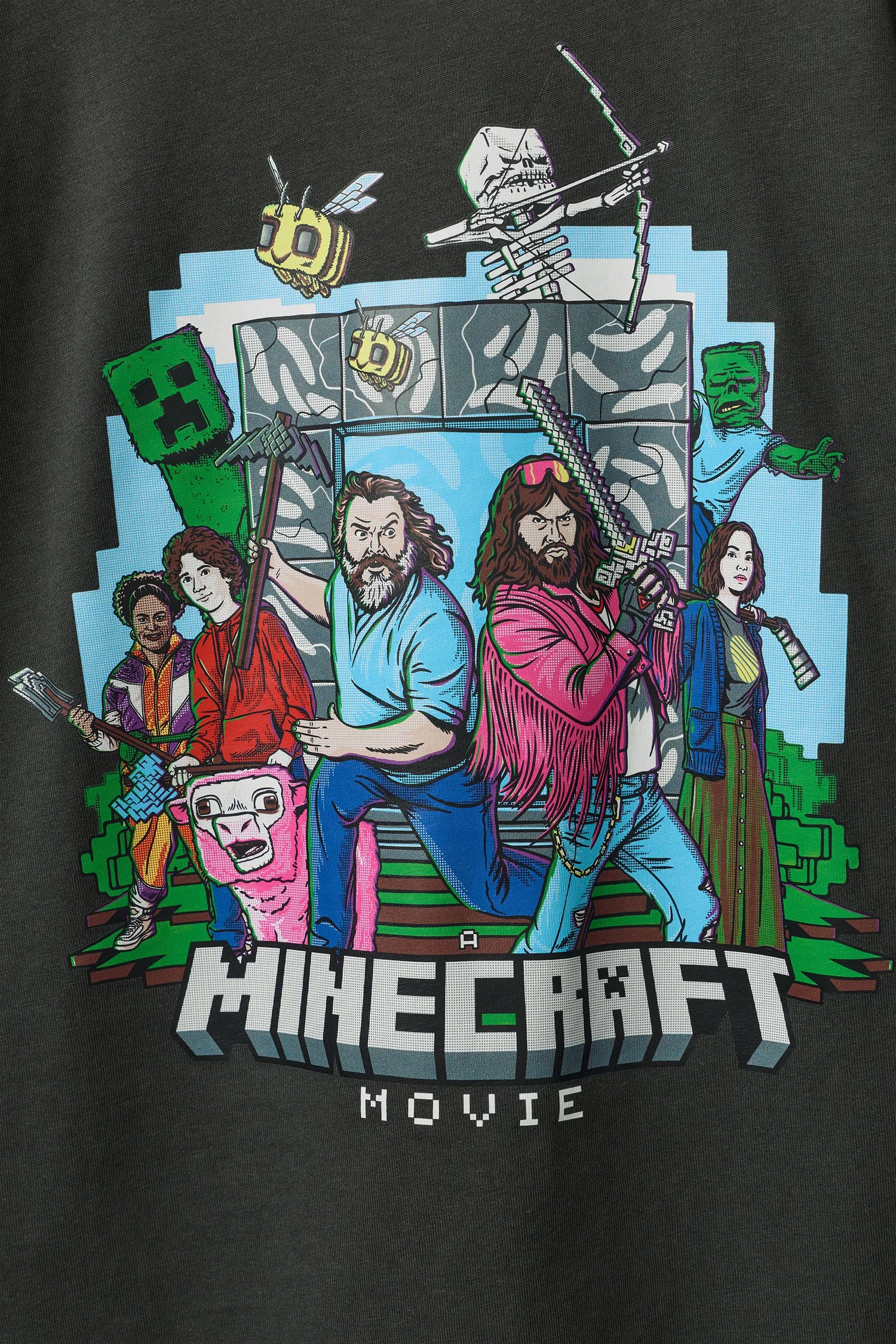Zara Minecraft © mojang ab.  футболка с принтом — фото 4