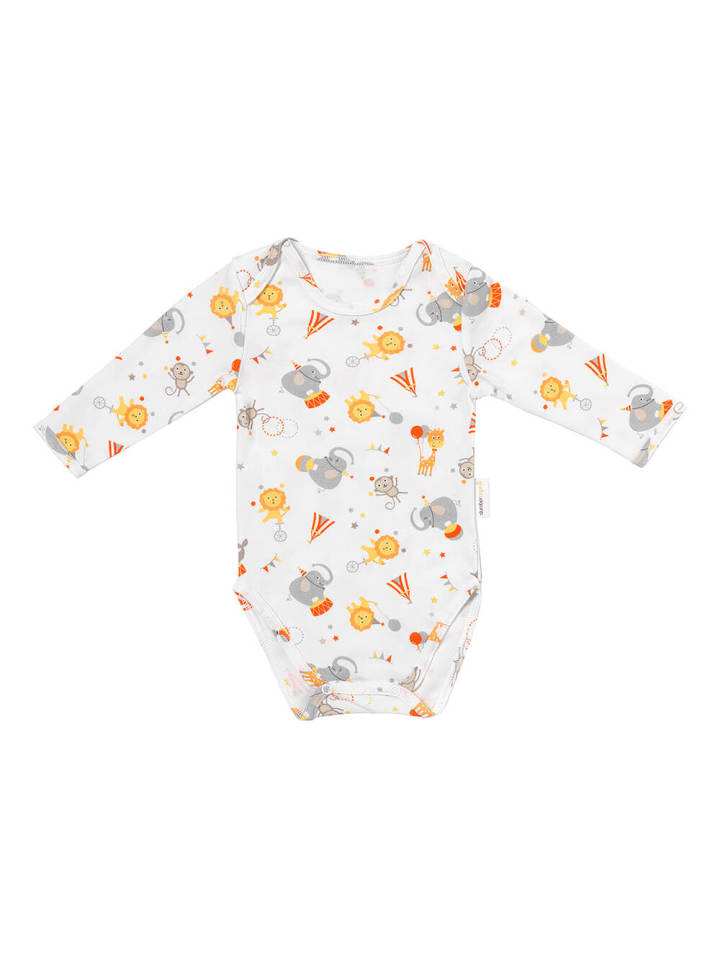 

SlumberOrganix Детский боди с длинными рукавами из органического хлопка, оранжевого цвета