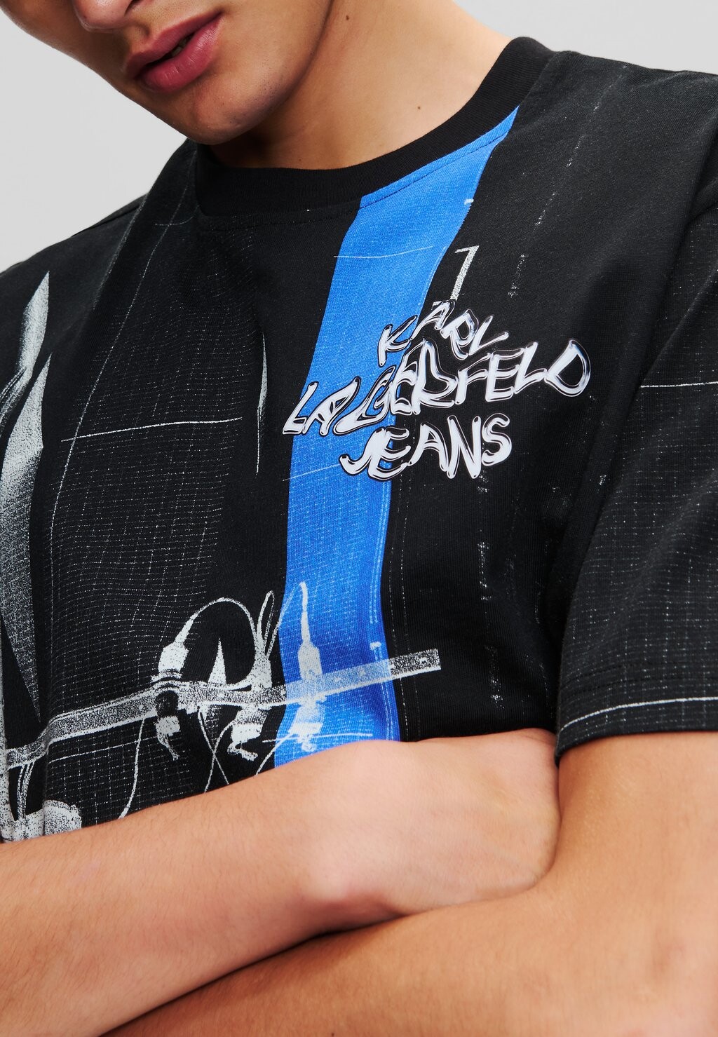 

Футболка с принтом TOKYO-PRINT GRAPHIC Karl Lagerfeld Jeans, черный