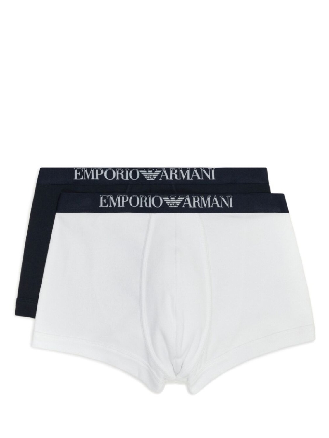 

Комплект из двух боксеров с логотипом Emporio Armani, белый