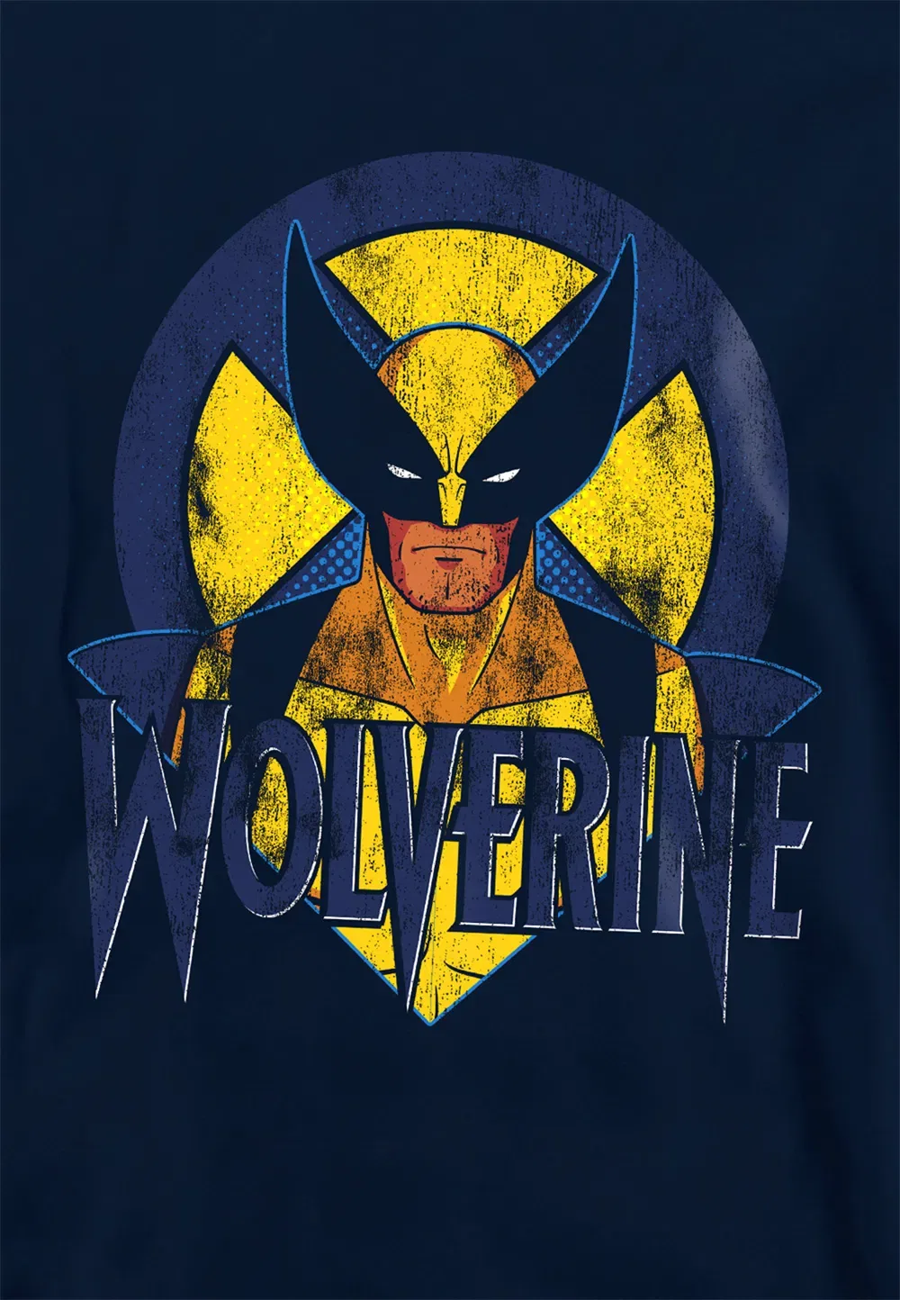 Детский худи Marvel X-Men Retro Wolverine, темно-синий — фото 2
