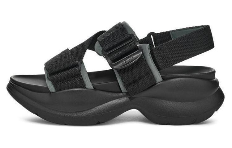 Пляжные сандалии женские черные Ugg