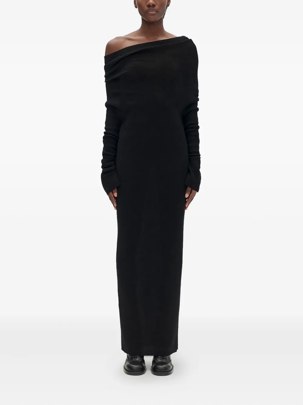 

Платье миди Барбро с открытыми плечами Ann Demeulemeester, черный