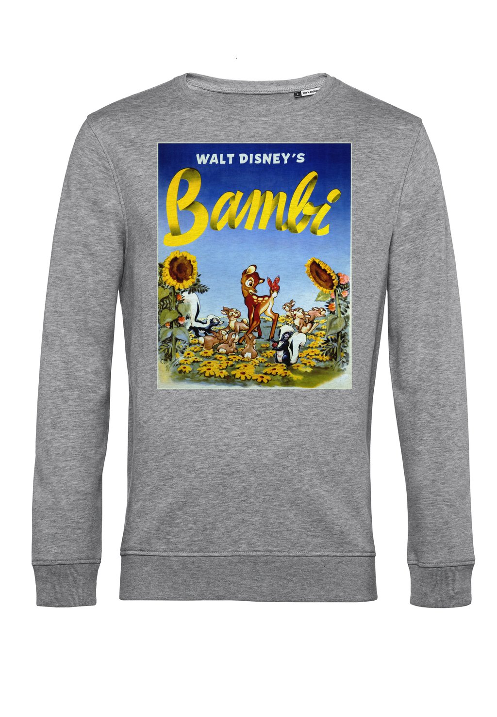 

Толстовка DISNEY BAMBI SUNFLOWERS Disney, цвет Mottled Light Grey