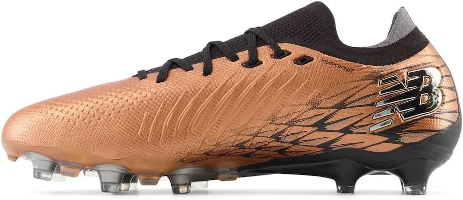 Мужские бутсы New Balance Tekela V4 Pro Low с шнуровкой FG, черный/серебристый — фото 2
