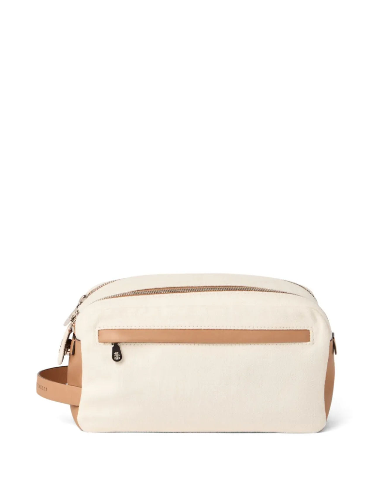 

Косметичка Brunello Cucinelli с двойной молнией, нейтральный