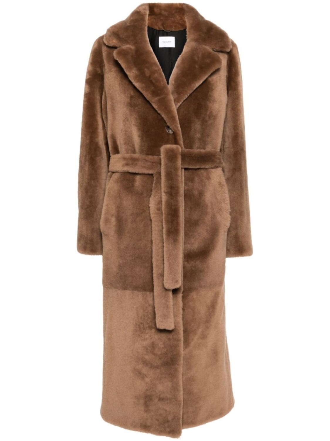 

Yves Salomon пальто Manteau, коричневый