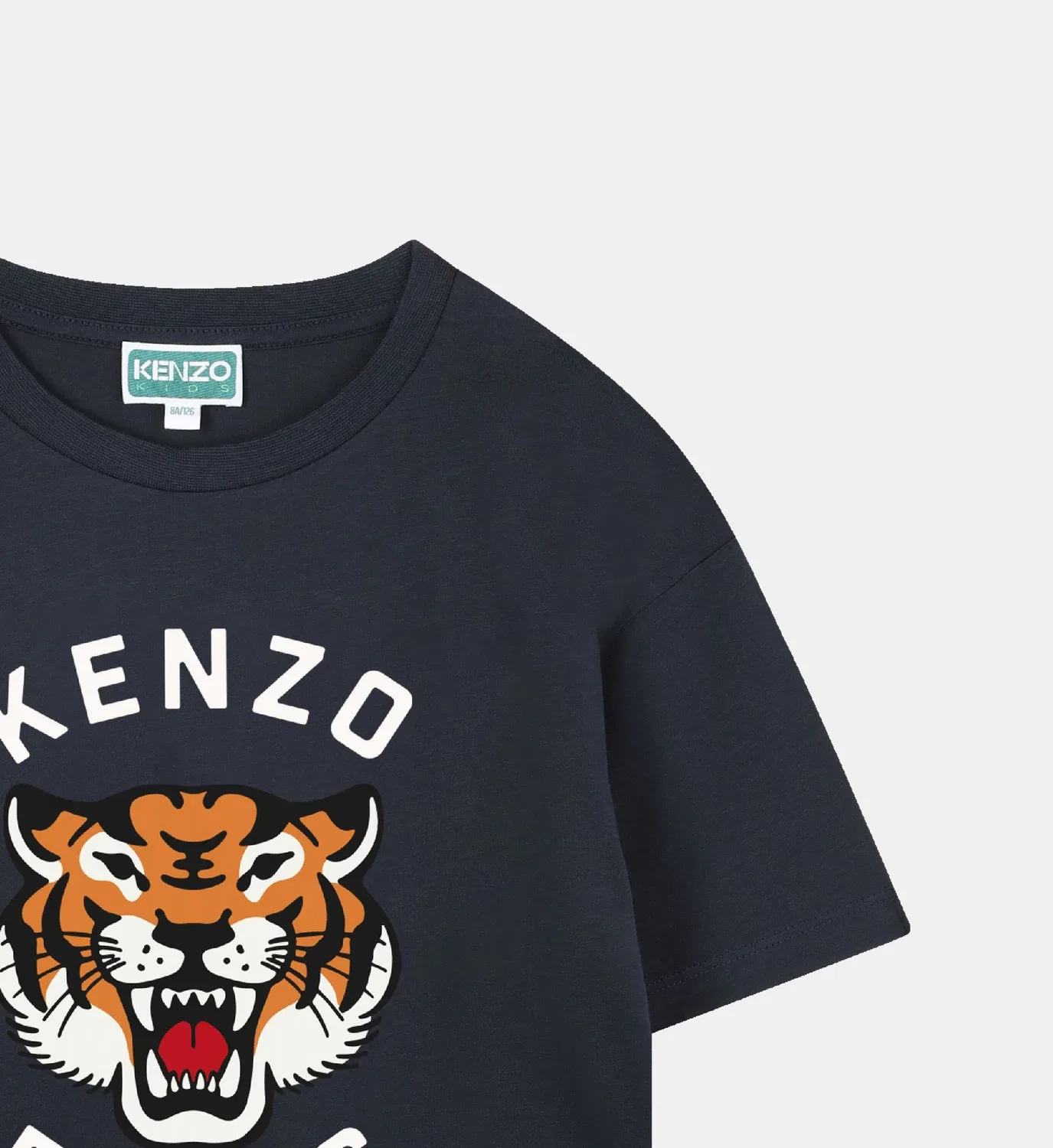 Футболка с короткими рукавами Kenzo Kids, синий — фото 3