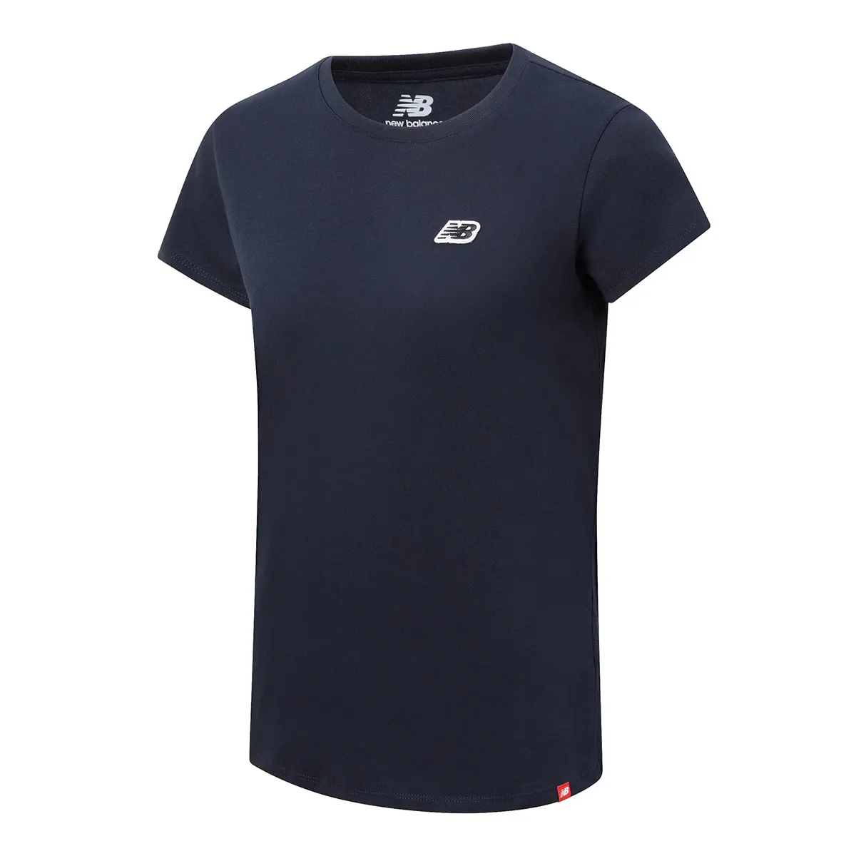 

Женская футболка с маленьким логотипом New Balance, тёмно-синий