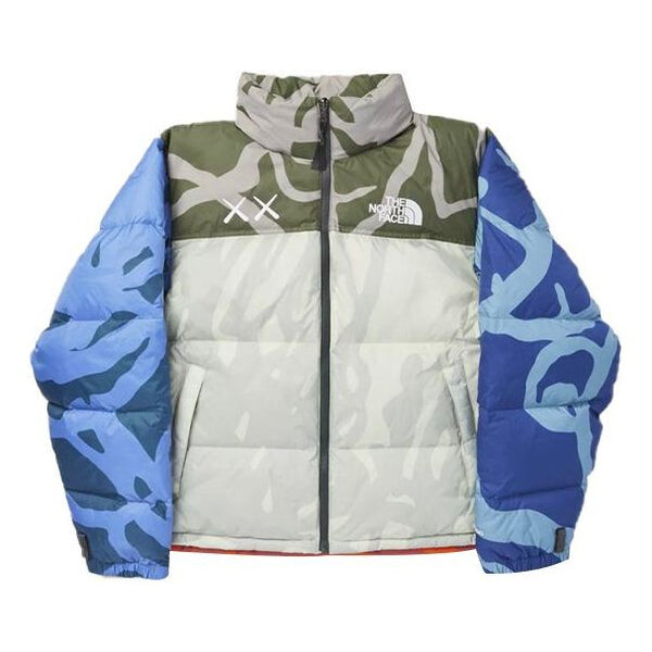 

Куртка x kaws 1996 nuptse 700 jacket 'grey' The North Face, серый