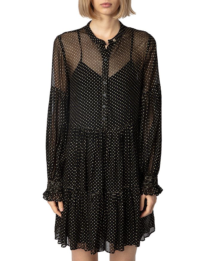 

Платье Randy Mousseline Sparle Noir Zadig & Voltaire, черный