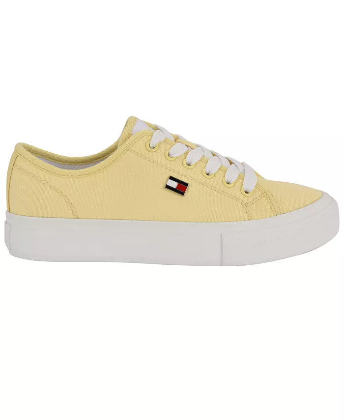 Женские кроссовки Aressa Flag на шнуровке Tommy Hilfiger, желтый — фото 2