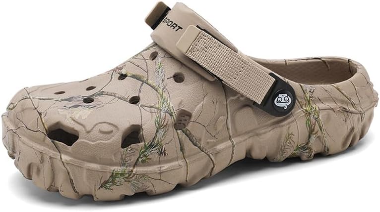 

Мужские и женские сабо с поддержкой свода стопы Мужские сабо Спортивные сандалии для взрослых Обувь для сада с легким надеванием Vandimor, хаки