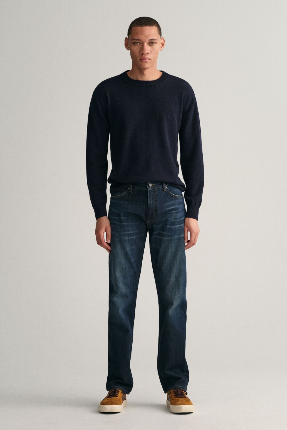 

Синие потертые джинсы Gant Archive классической посадки GANT, синий