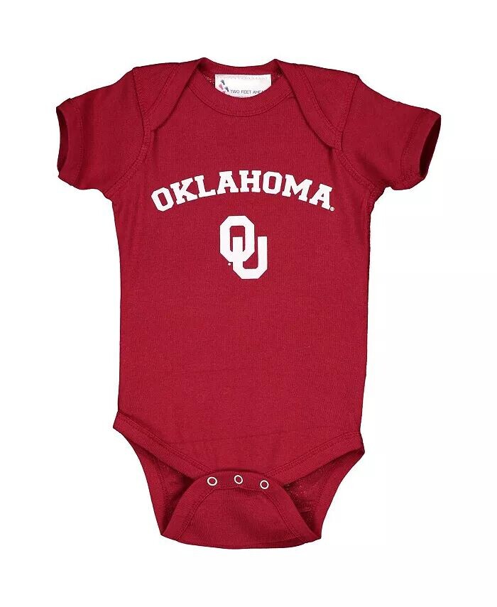 

Боди для мальчиков и девочек Crimson Oklahoma Sooners Arch & Logo Two Feet Ahead