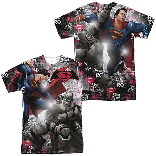 

Футболка с коротким рукавом batman v superman showdown adult poly crew Licensed Character