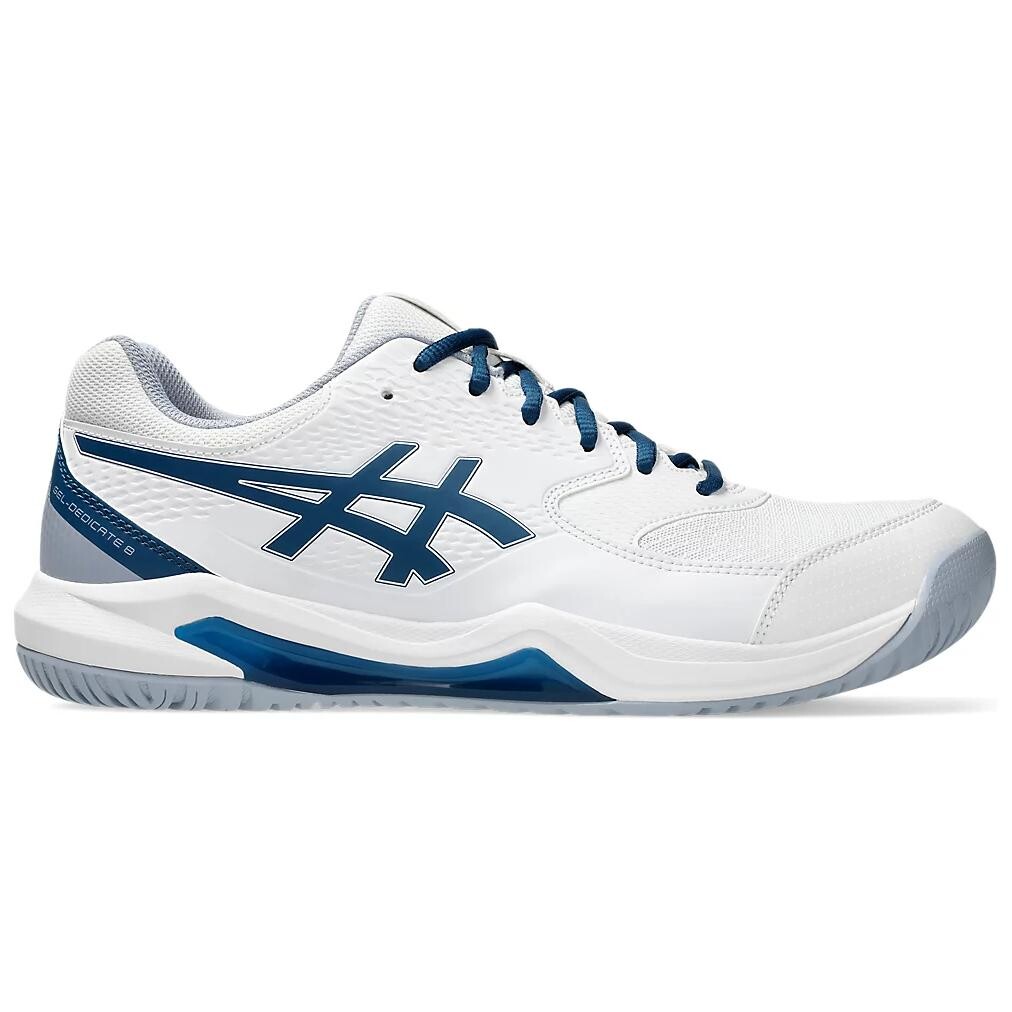 Кроссовки Asics Gel-Dedicate 8 Tennis Shoes Men Low-top White/blue, белый/голубой — фото 2
