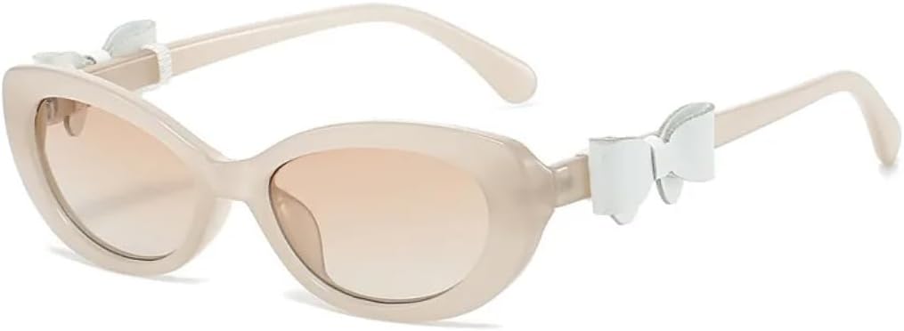 

Прекрасные женские модные солнцезащитные очки, маленькие «кошачий глаз», с бантом, для вечеринок, путешествий, пляжа, популярные солнцезащитные очки UATXTAU, Jelly Tea