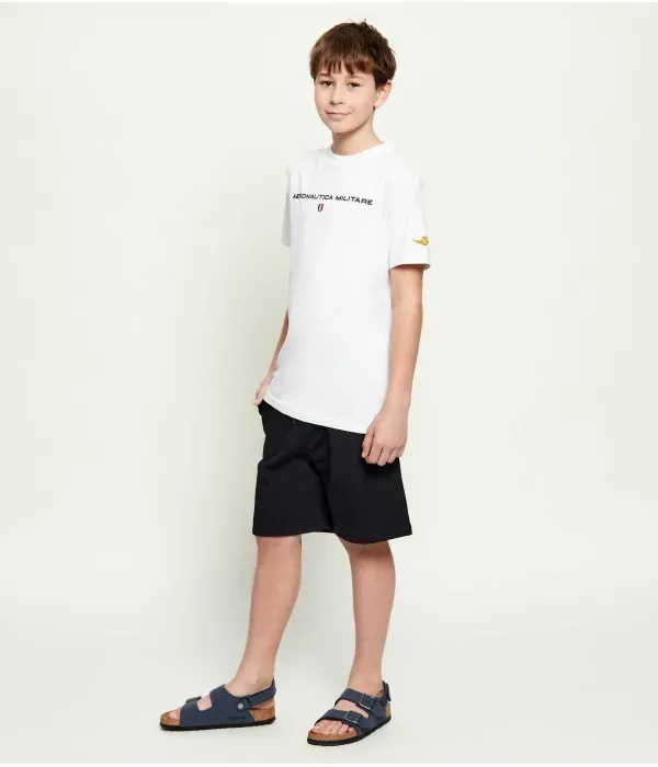 Шорты regular fit Aeronautica Militare, черный — фото 2