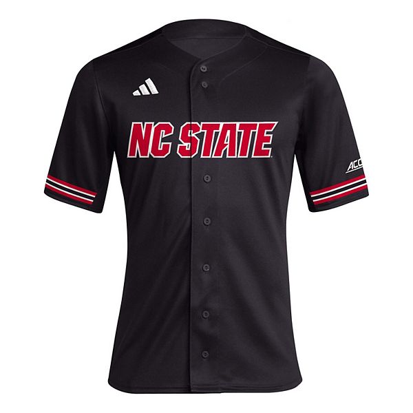 Мужская черная бейсбольная майка nc state wolfpack replica Adidas — фото 3