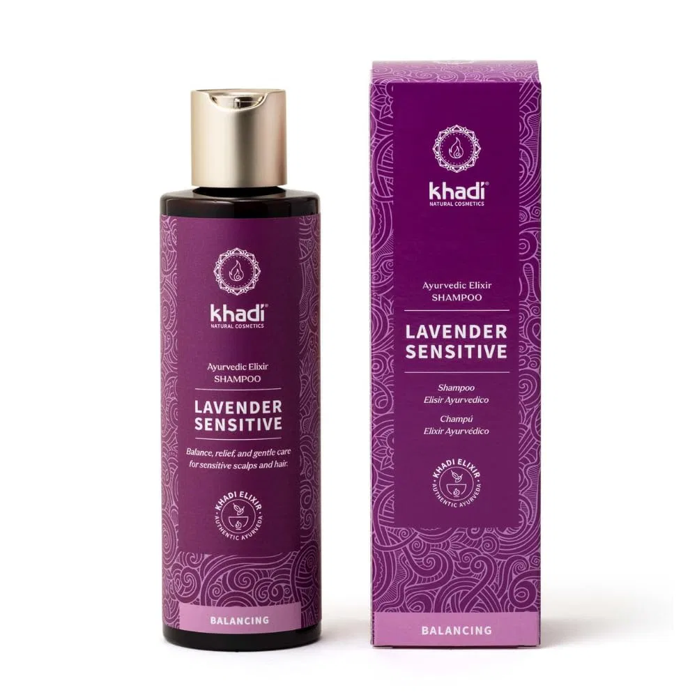 Аюрведический шампунь Khadi Lavender Sensitive с лавандой 200 мл ‎Khadi