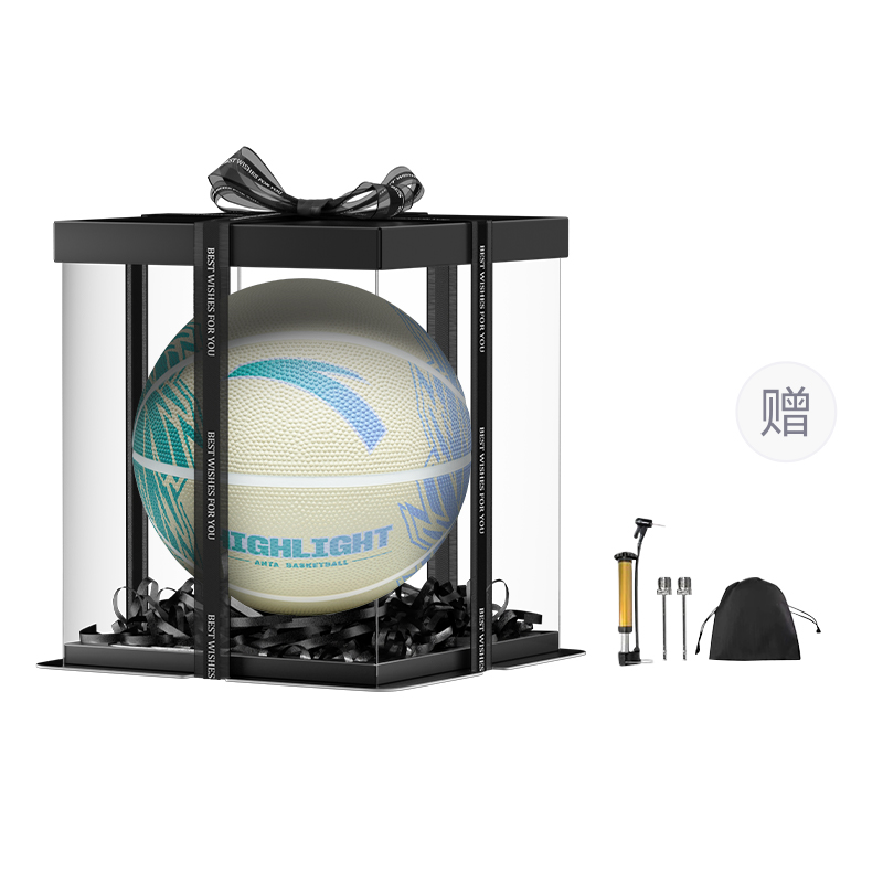 

ANTA Резиновый баскетбольный мяч blue green gradient размер 7 5 уличный тренировочный соревновательный kids'