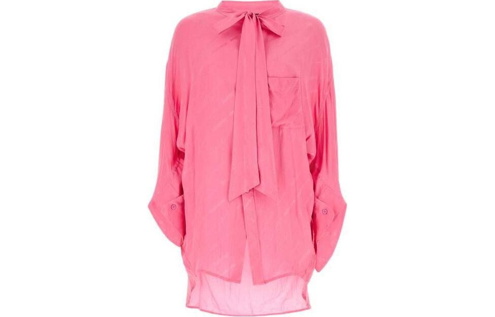 Рубашка женская розовая Balenciaga