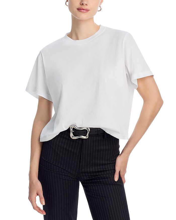 

Футболка свободного кроя AQUA Haley Crop, белый