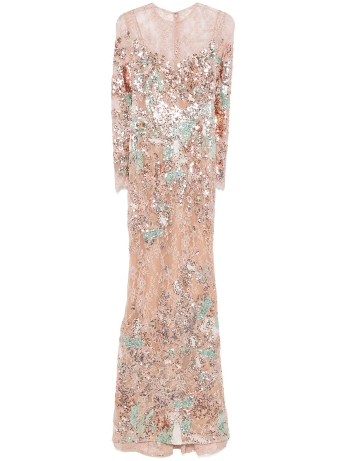 

Платье Celestial с кружевом Elie Saab, розовый