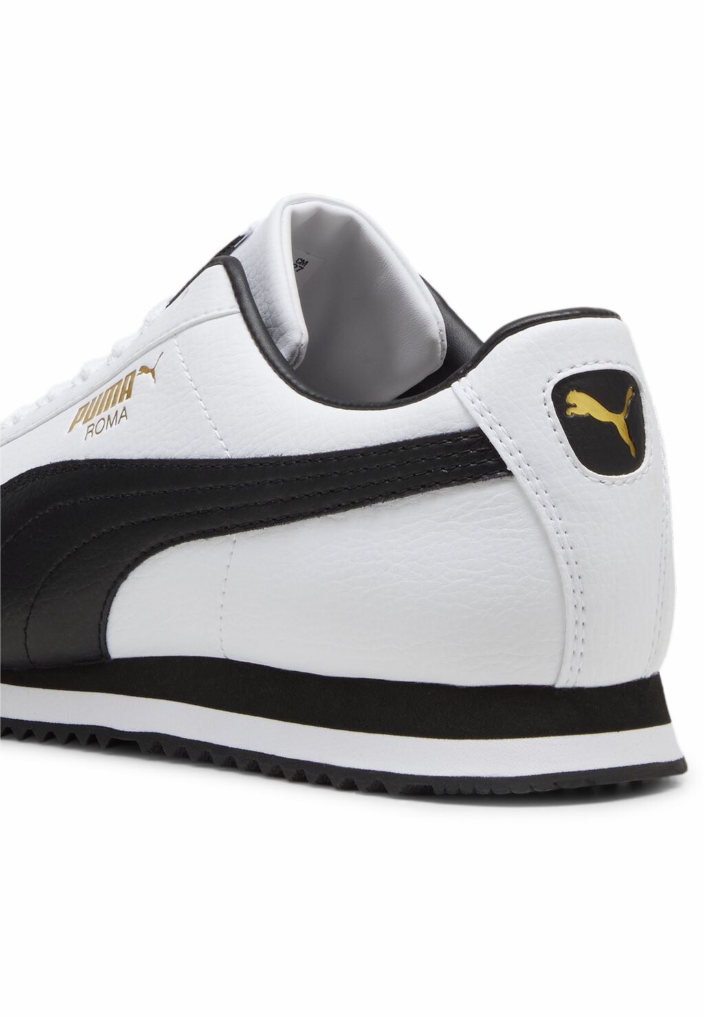 

Полукеды Roma 24 Standard Puma, бело-черно-командное золото