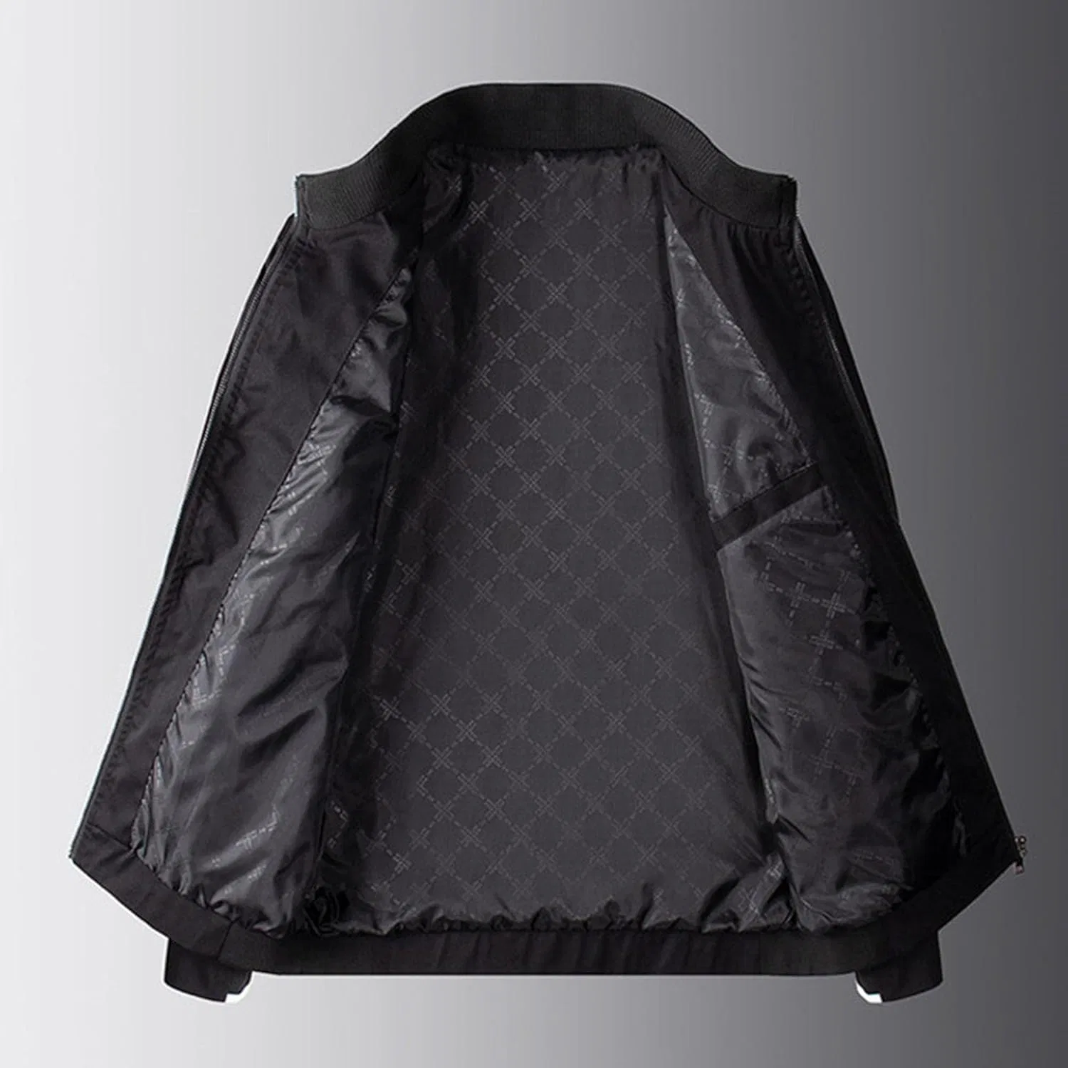 Мужская флисовая куртка с высоким воротником, на молнии, на подкладке, ветровка, зимняя куртка, приталенный крой, легкая куртка из софтшелла — фото 3