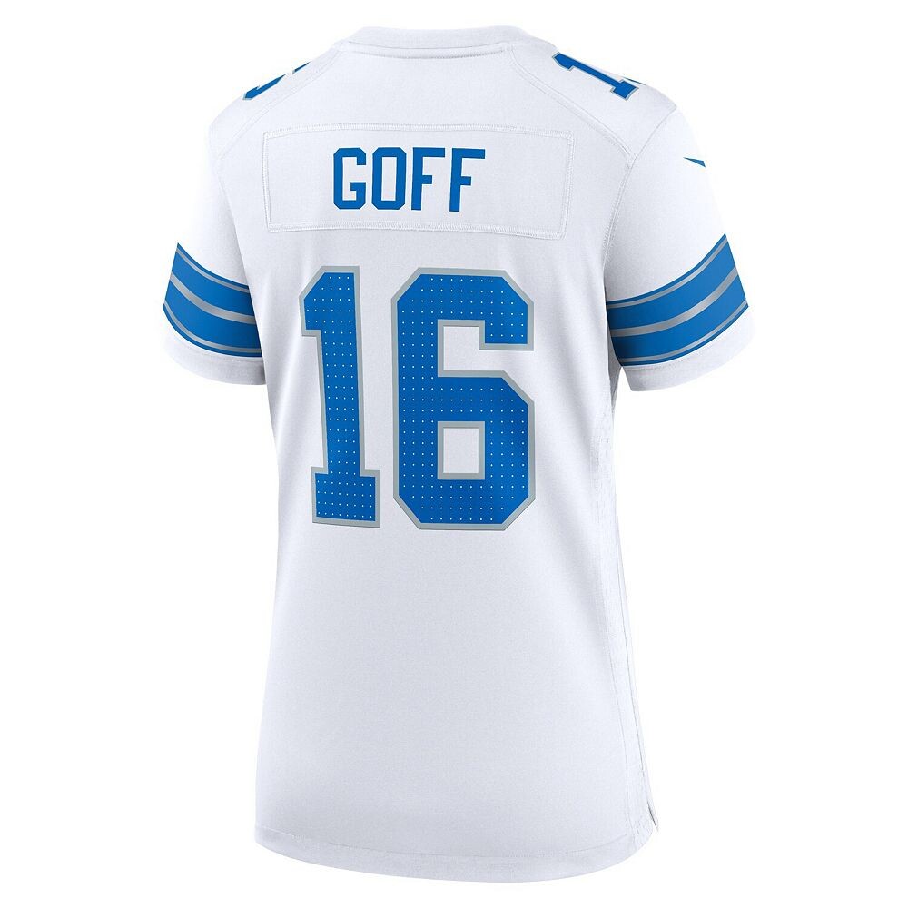 Женское белое джерси Nike Jared Goff Detroit Lions Game, цвет Lns White — фото 4
