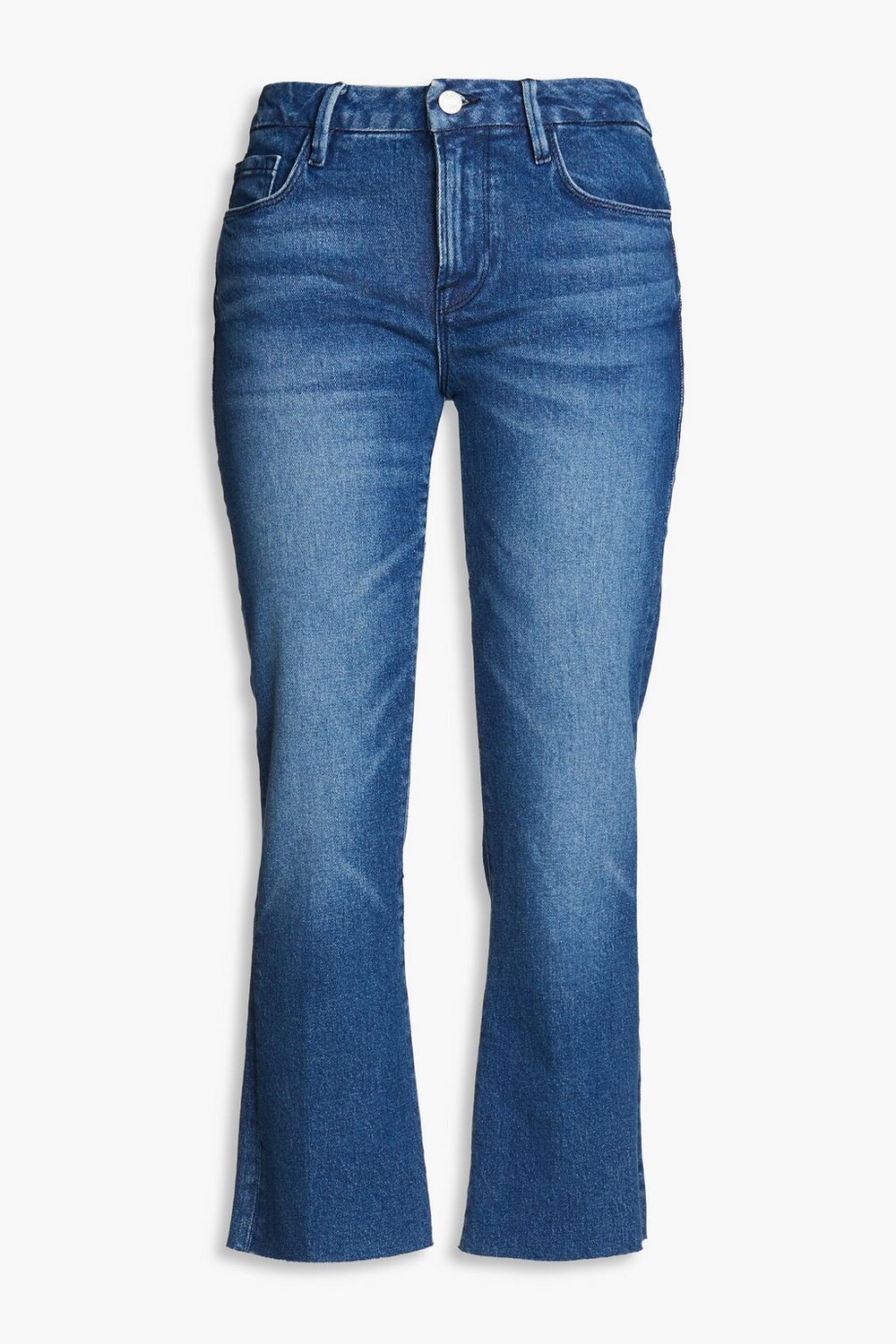 

Джинсы Le Cropped Mini Boot средней посадки FRAME, синий