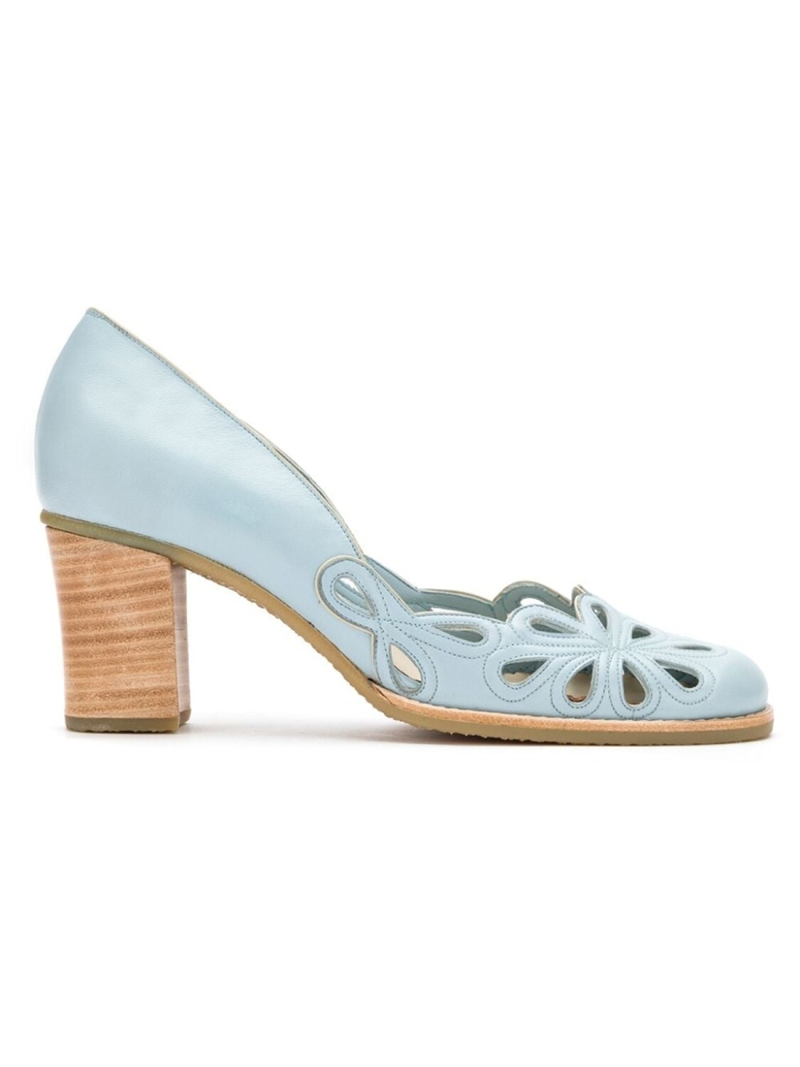 

Sarah Chofakian cut out details pumps, синий