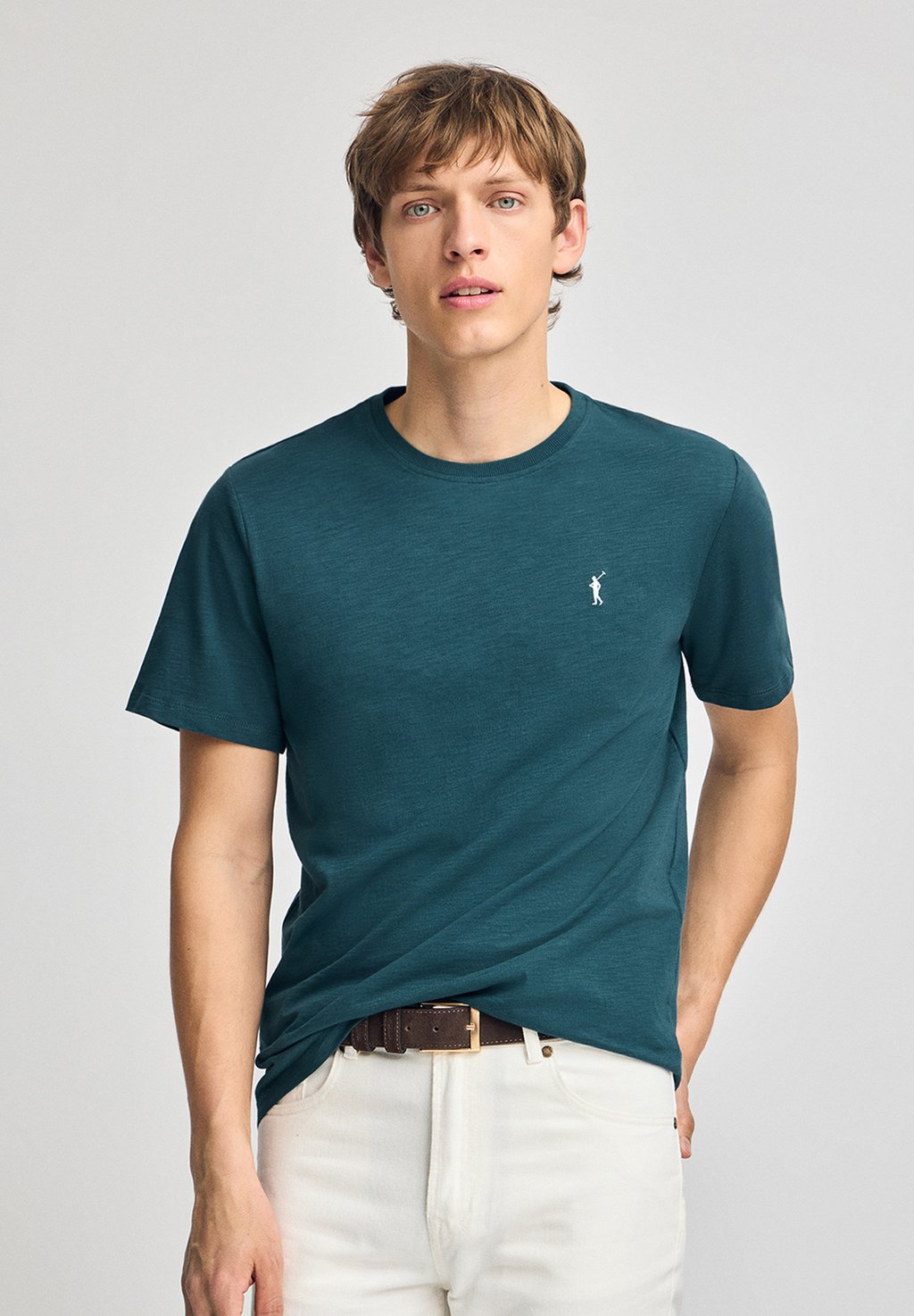 

Базовая футболка SHORT SLEEVE CREWNECK Polo Club, цвет Teal