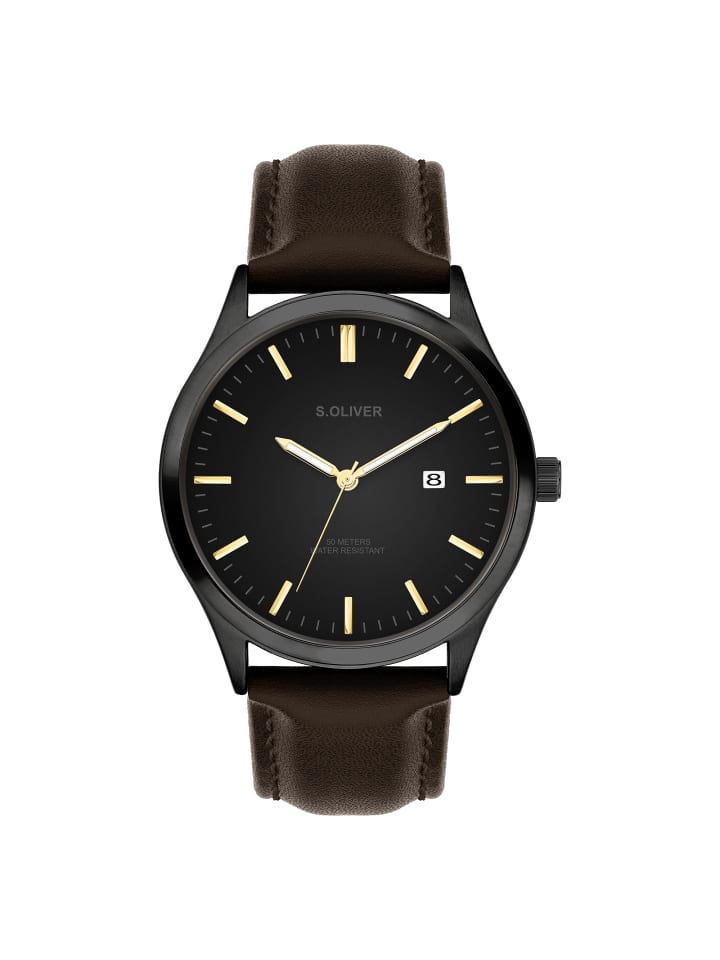 

s.Oliver Классические и элегантные наручные часы черного цвета