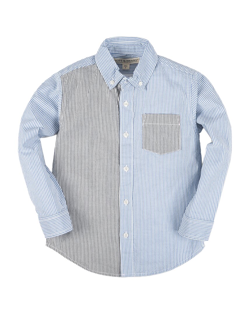 

Hope & Henry Рубашка в полоску, синий
