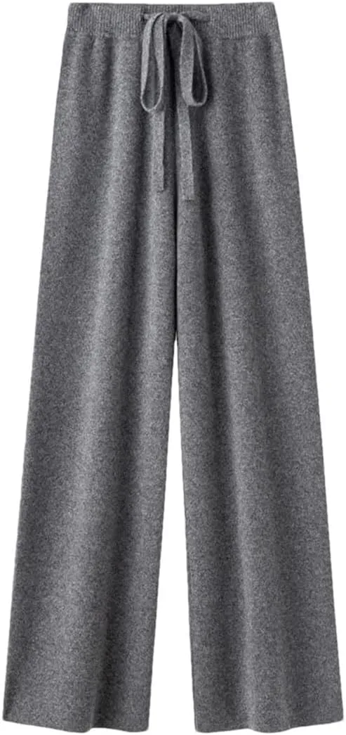 

Женские шерстяные брюки с широкими штанинами и высокой талией