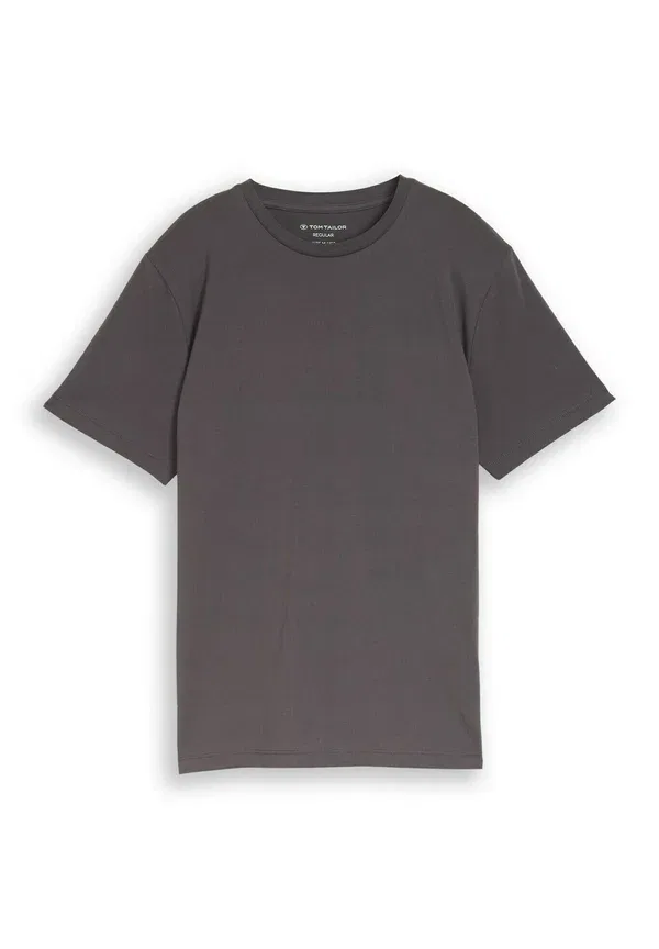 Футболка Tom Tailor T-shirt mit print basic t-shirt, тёмный городской серый