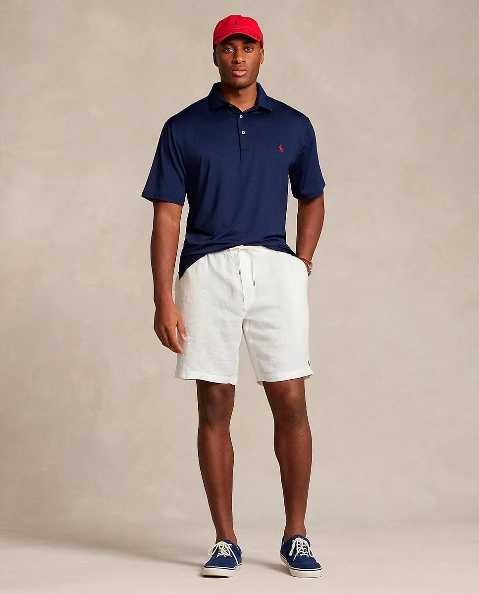 

Мужские льняные шорты Classic подходят больших размеров Polo Ralph Lauren, цвет Blanco roto