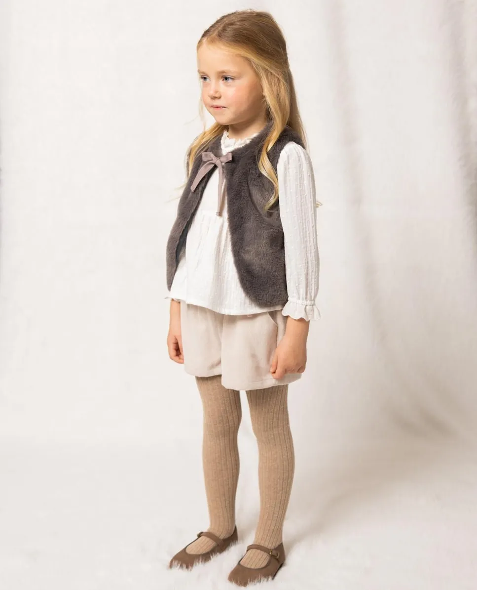 

Серый детский жилет из искусственного меха Fina Ejerique