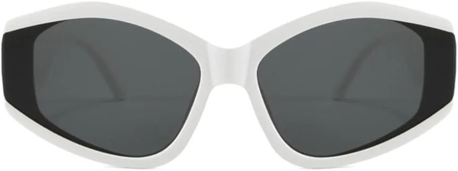 

Солнцезащитные очки с защитой UV400 | Линзы цвета «кошачий глаз» | Для женщин и мужчин, для занятий спортом на открытом воздухе и вождения DSVIGF, Black Gray