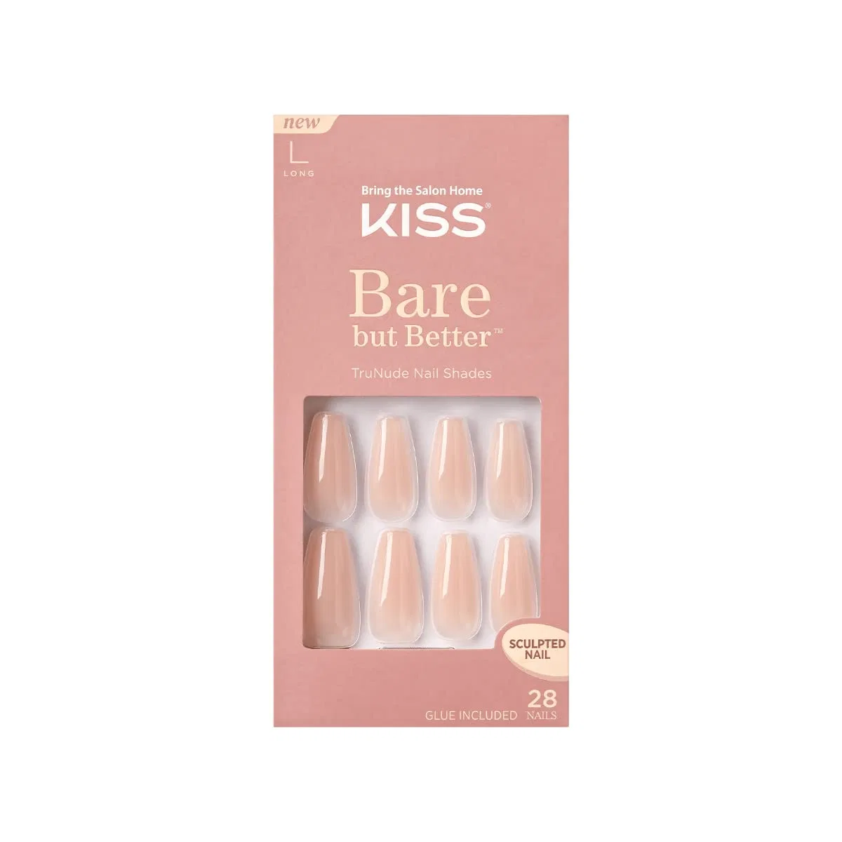 Накладные ногти «Bare-But-Better NudeDrama» от KISS Kiss, Beige Nude — фото 2