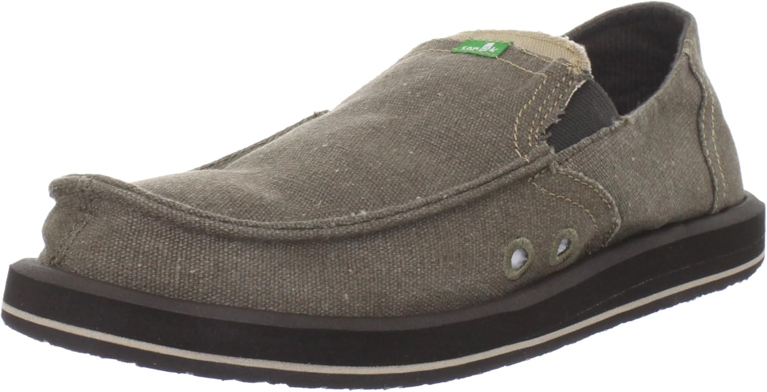 

Мужские слипоны Sanuk Pick Pocket Sidewalk Surfer | Стелька с высокой амортизацией | Мужские слипоны | Мужские лоферы, коричневый