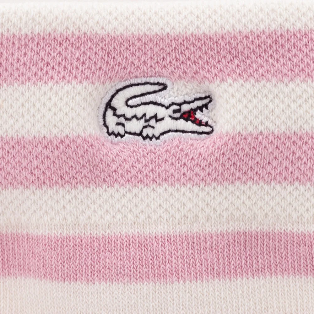 Носки женские Lacoste пике, базовые, белые — фото 2