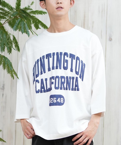 

Murasaki Sports Футболка с рукавом 3/4, принт спереди, DEAR LAUREL, белый