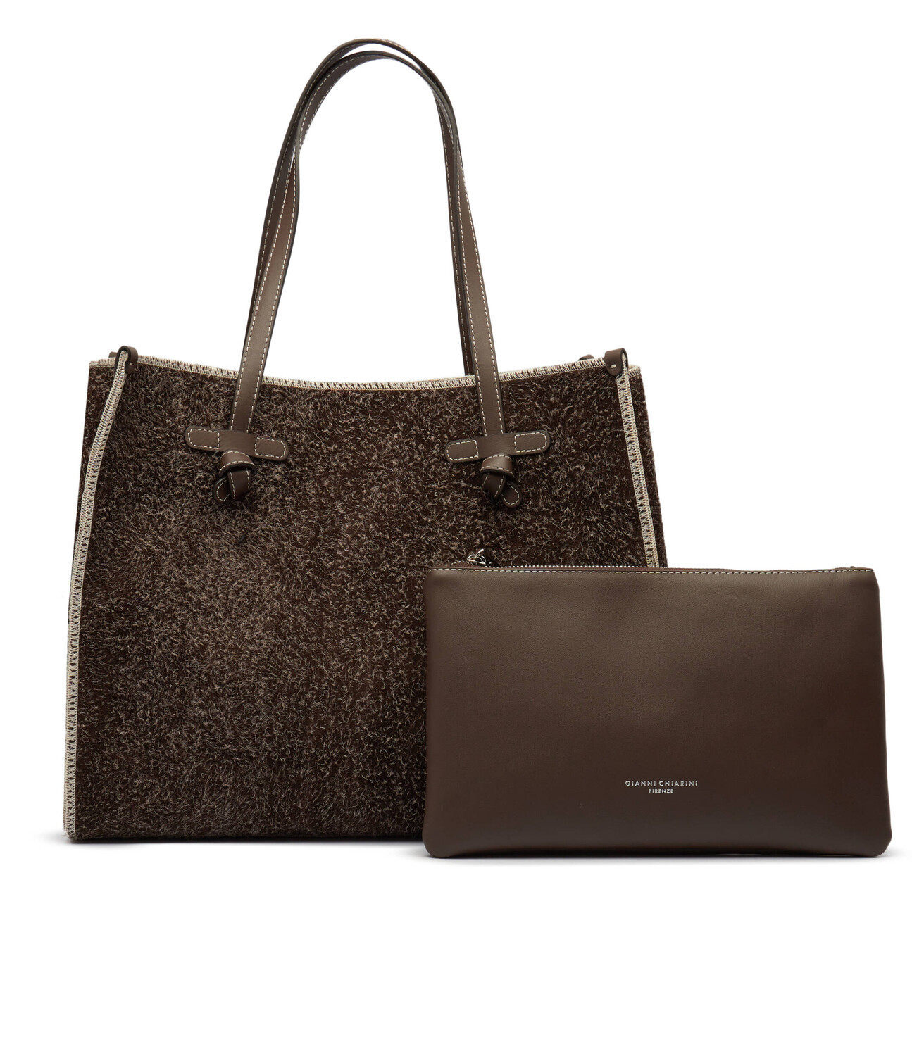 

Сумка-шоппер GIANNI CHIARINI + marsupio BORSA PELLE, коричневый
