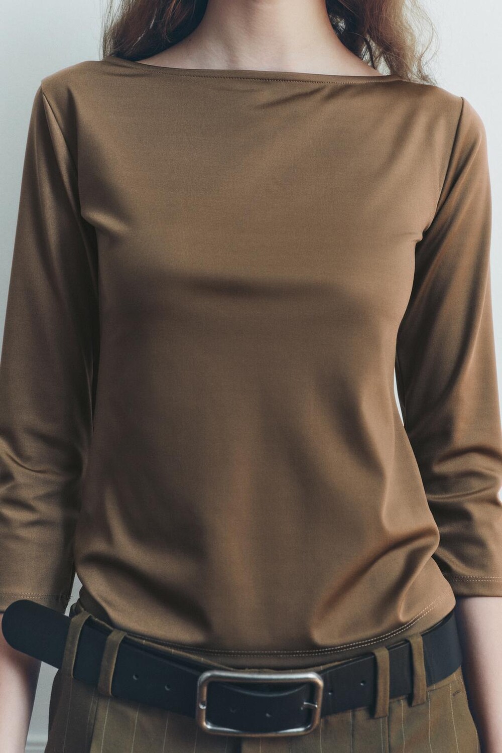 

Футболка из полиамида ZARA, кэмел